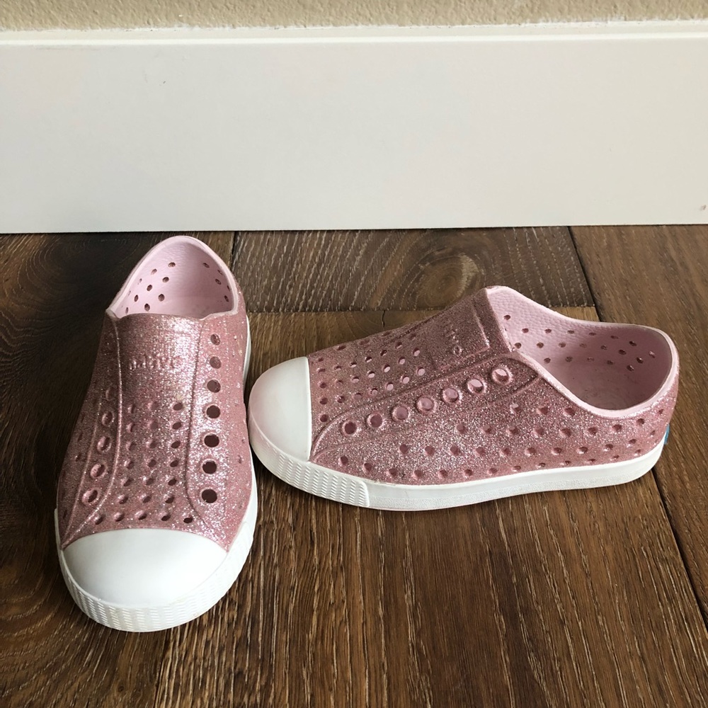 Native Toddler Shoes Jefferson Bling Glitter